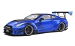 NISSAN GT-R (R35) W/ LIBERTY WALK BODY KIT 2.0 2020 METALLIC BLUE