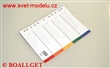 Rejstřík A4 PVC 5 barev