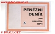 Peněžní deník pro neplátce DPH 22