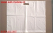 Taška  62 x 51 cm bílá igelitová s průhmatem