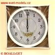 Hodiny nástěnné kulaté průměr 23 cm
