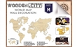 WOODEN CITY PUZZLE 3D MAPA SVĚTA M NATUR